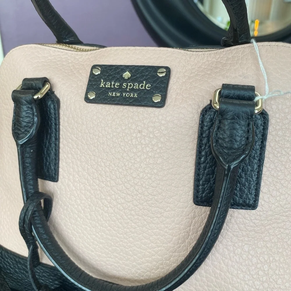 Kate Spade Black and Tan Satchel